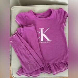 Calvin Klein Kids Pink Pajama Set